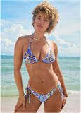 Bahamas Triangle Bikini Top Aztec Patchwork
