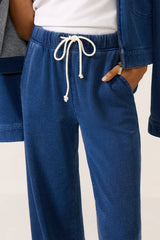 Hunter Knit Denim Wide Leg Pant