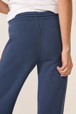 Solid Wide Leg Track Pant