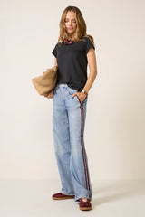 Miramar Terry Wide Leg Track Pant