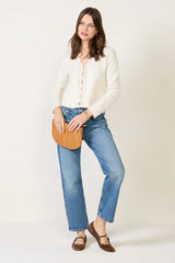 Mer Lace Trim Cardigan