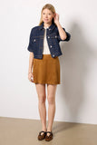 Short Sleeve Button Front Jacket