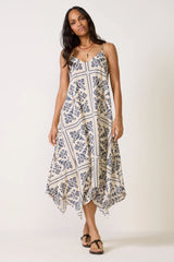Maggie Handkerchief Midi Dress