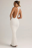 Modal Racerback Maxi Dress in White