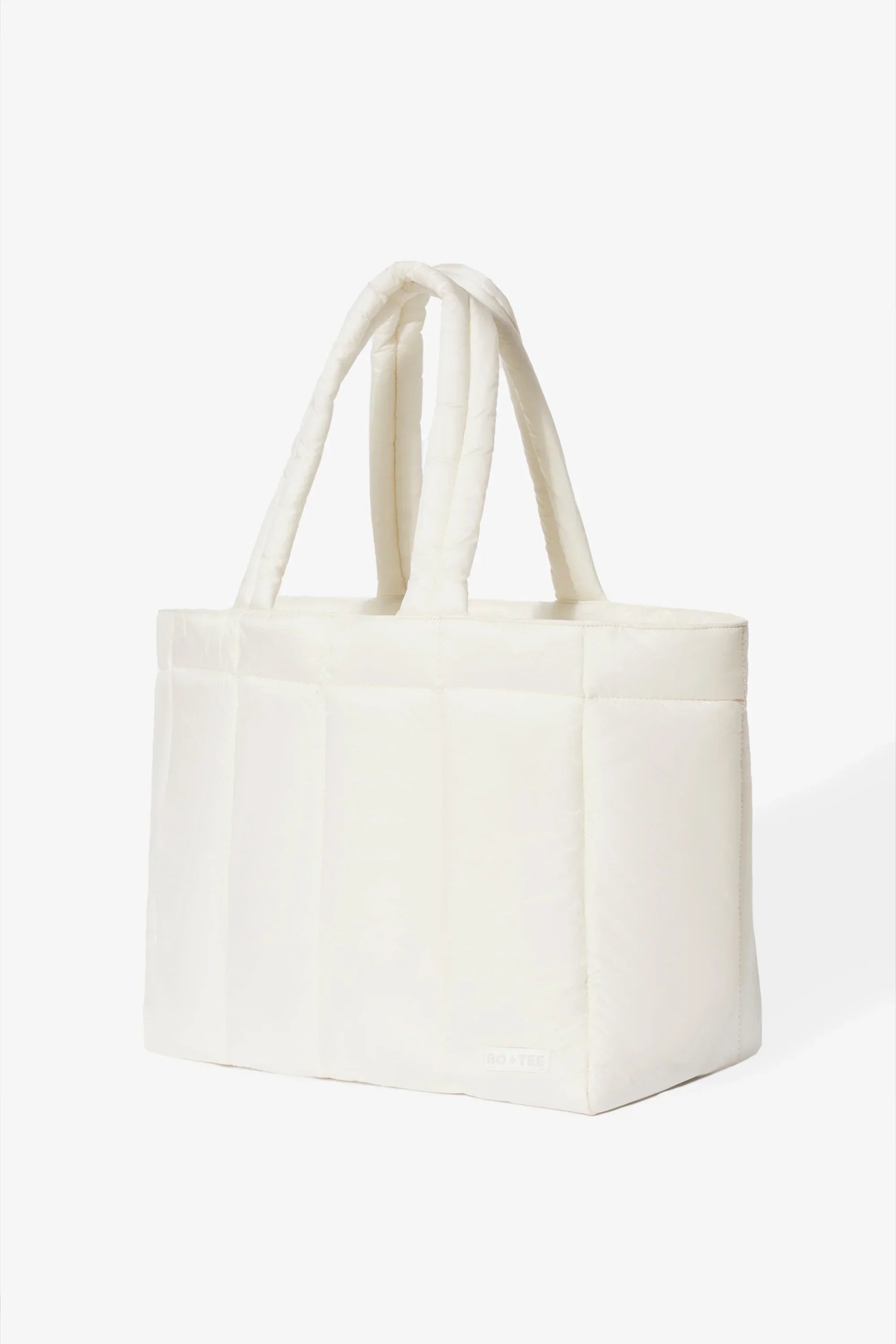Waterproof Puffer Tote Bag in Ice