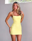MIDORI BANDAGE DRESS YELLOW