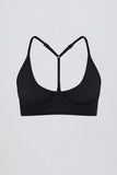 Soft Active Racerback Sports Bra in Black