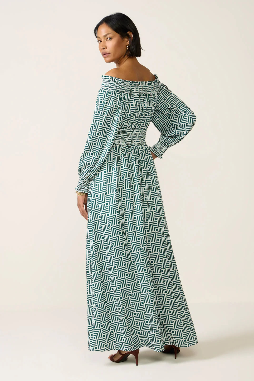 Hailey Off the Shoulder Maxi Dress