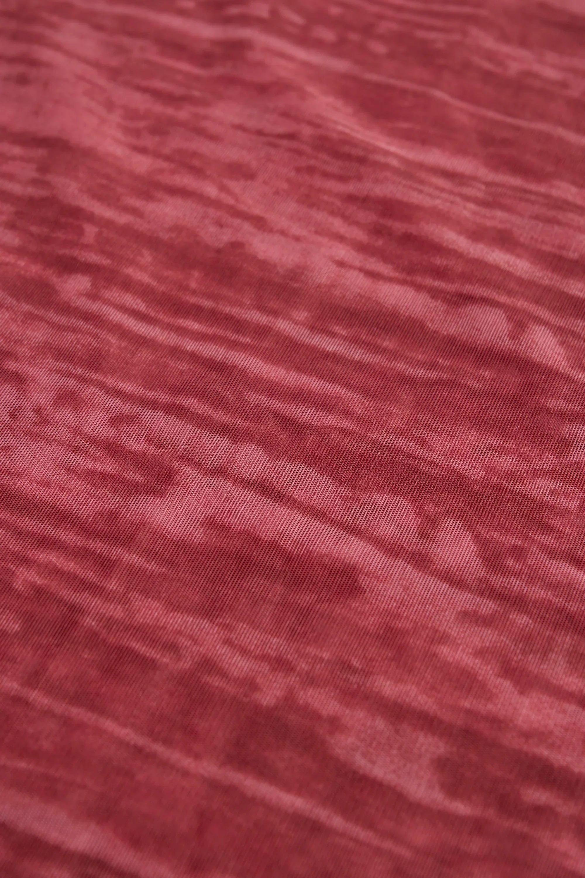 Ruffled Mid Rise Flared Trousers in Red Print