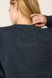 Heart Stitch Crew Sweatshirt