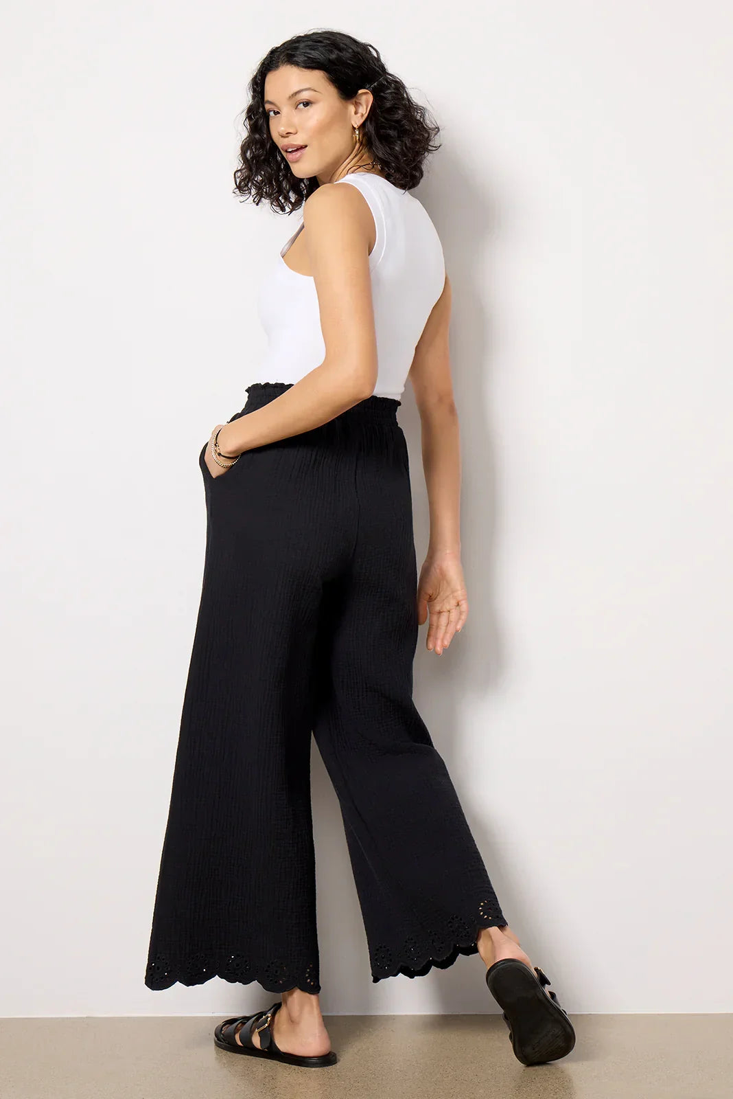 Eden Gauze Eyelet Pant