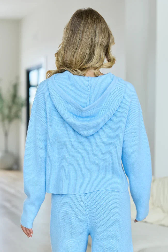 Kitt Blue Hoodie Lounge Sweater