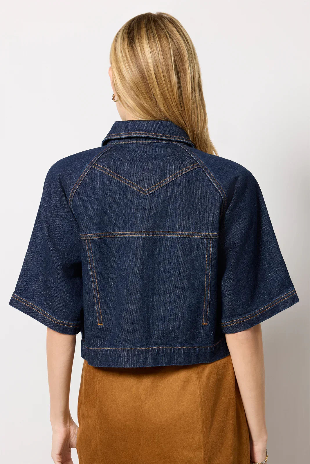 Short Sleeve Button Front Jacket