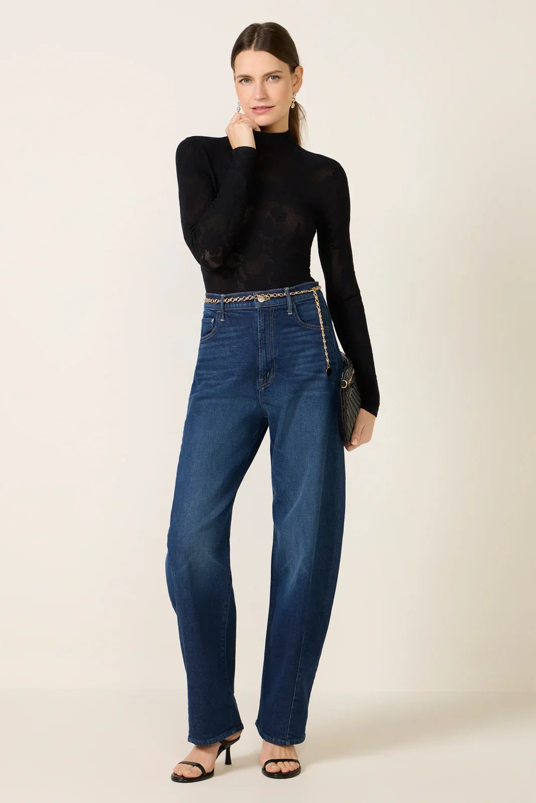 Tibi Mock Neck Top