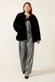 Black Cherry Fur Jacket