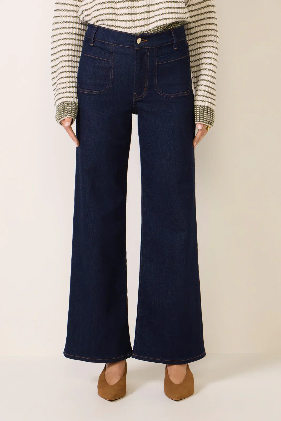 Slim Palazzo Modernist Pocket