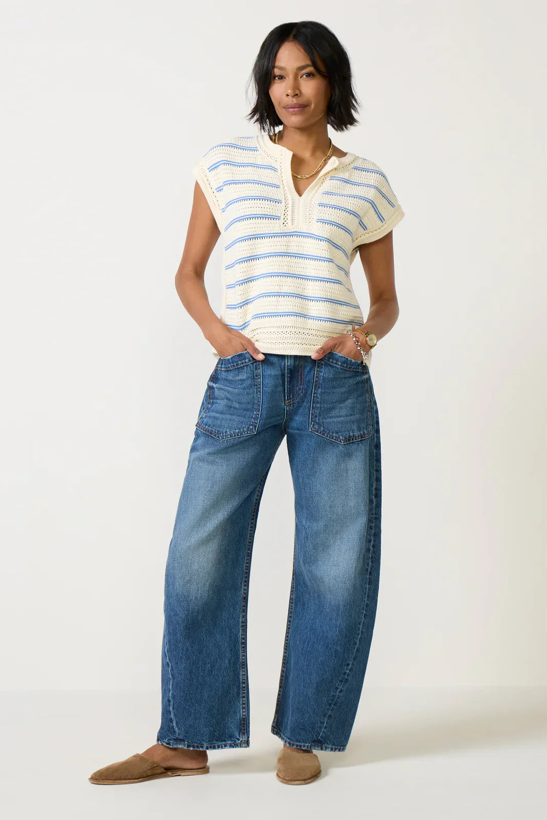 Twisted Barrel Jean