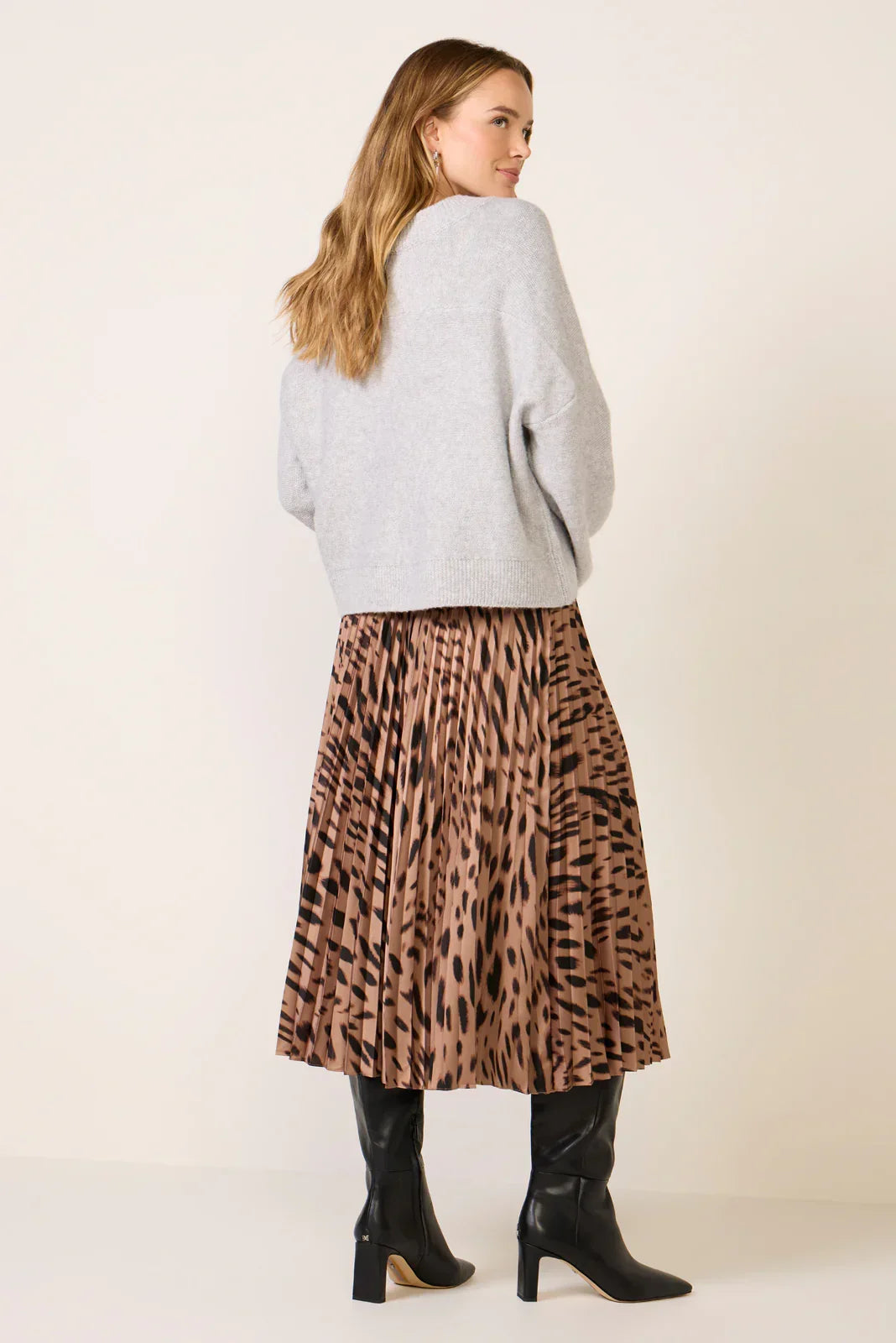 Nostalgia Pleated Midi Skirt