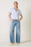 Boxy Crop Short Sleeve Shirt