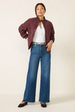 Cranberry Juice Quilted Jacket