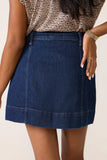 Janelle Mini Skirt w Patch Pockets