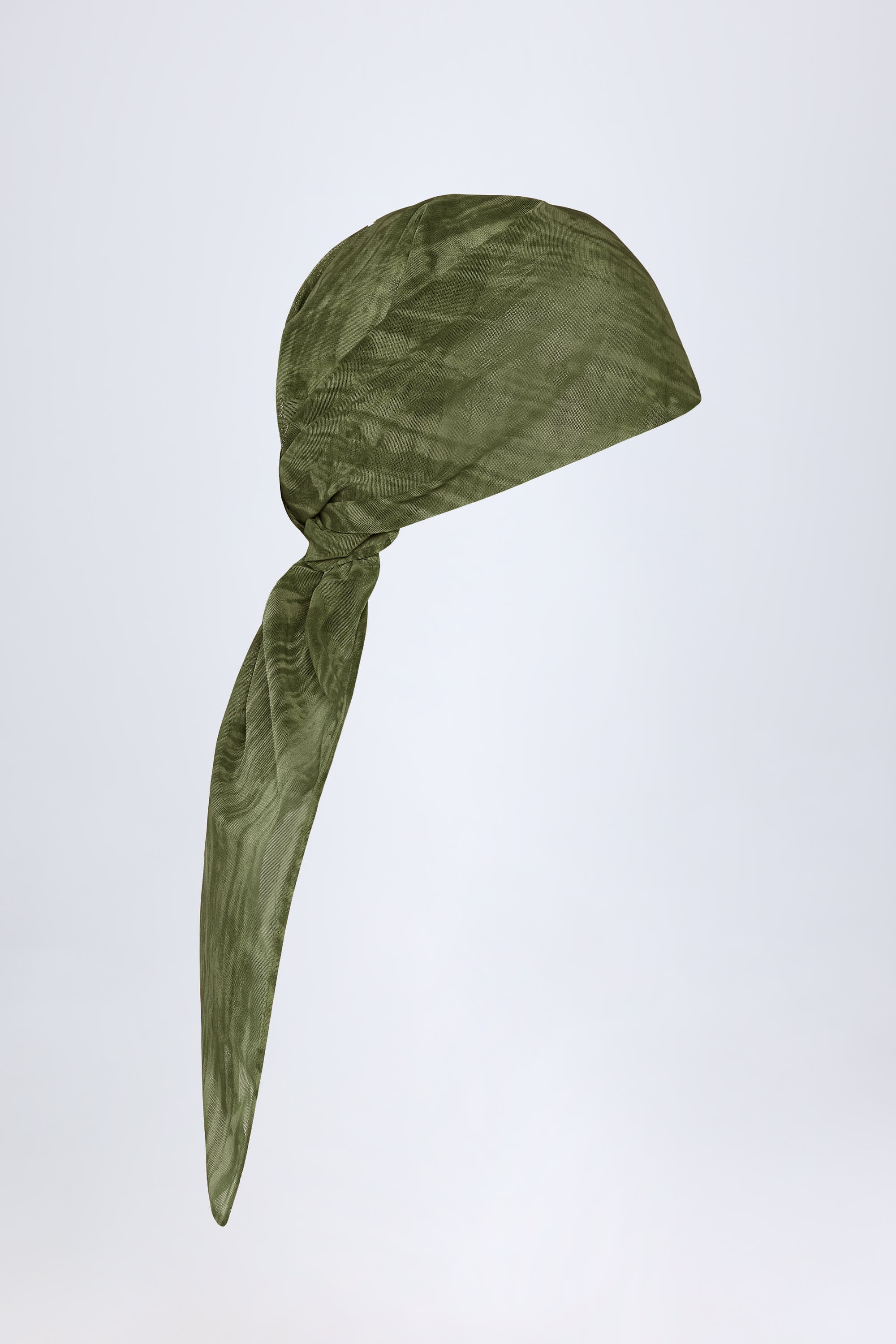 Headscarf in Green Print