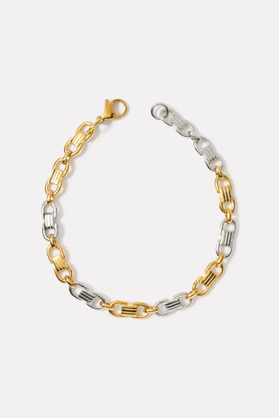 Rio Two Tone Chain Bracelet