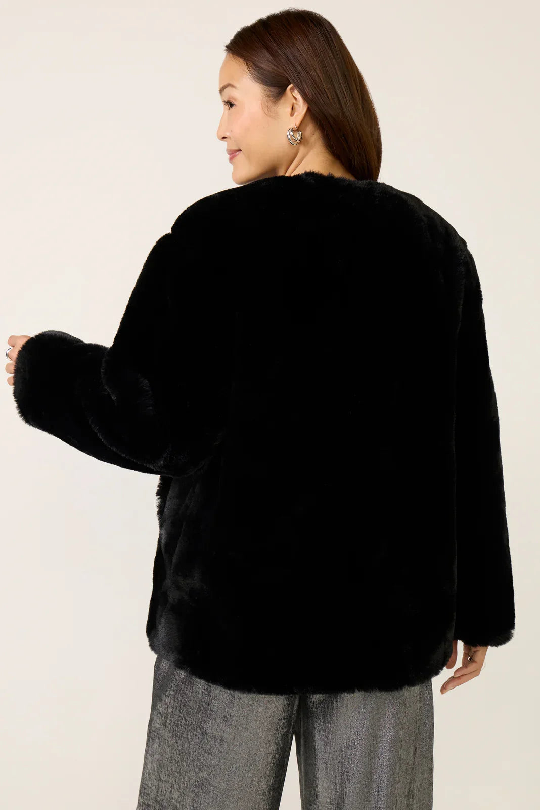 Black Cherry Fur Jacket