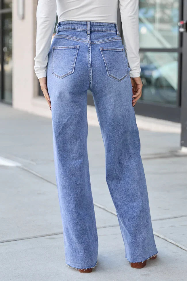 Storm Medium Wash Straight Leg Jeans