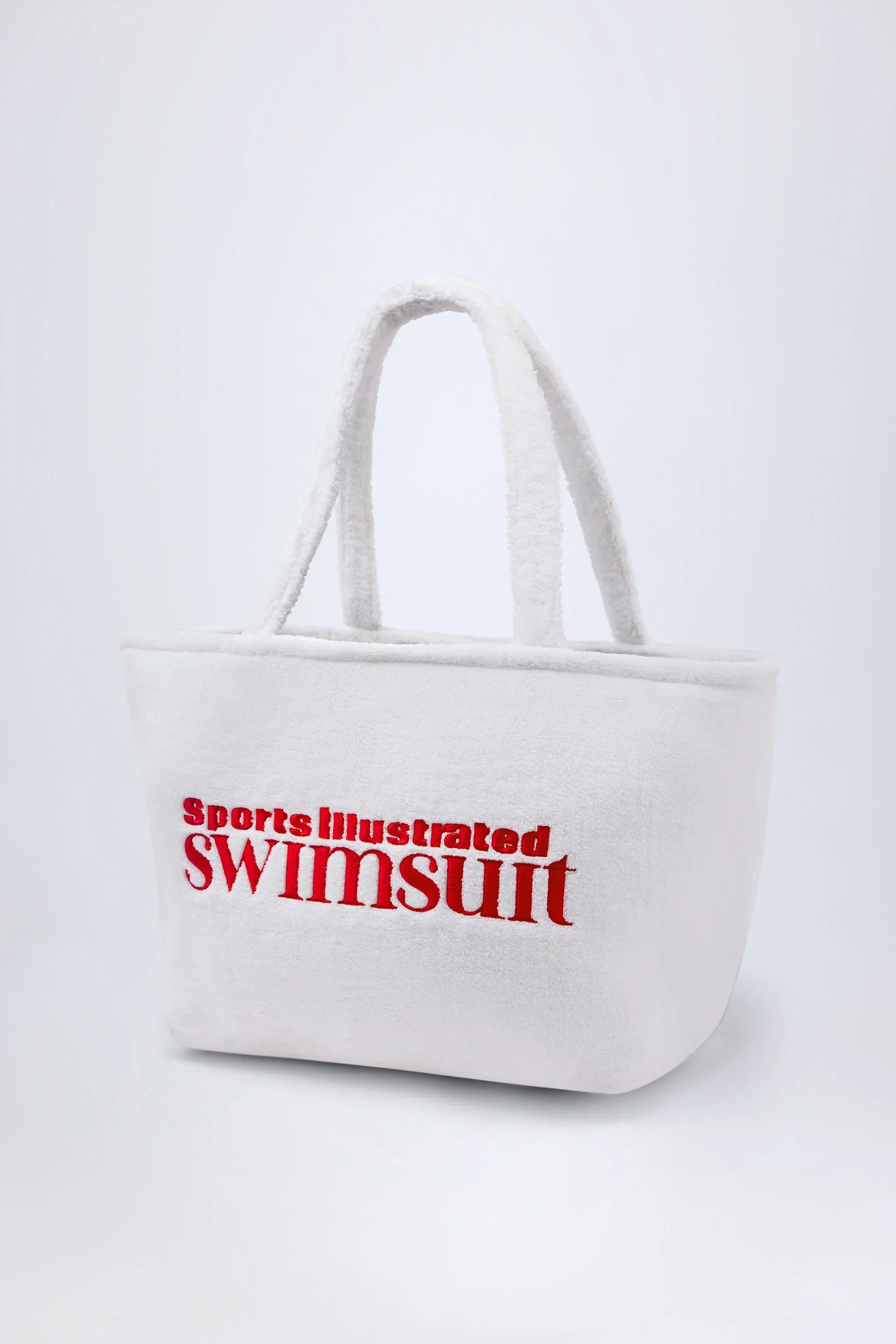 Towelling Tote Bag in White