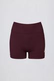 Super Sculpt Seamless Mini Shorts in Burgundy