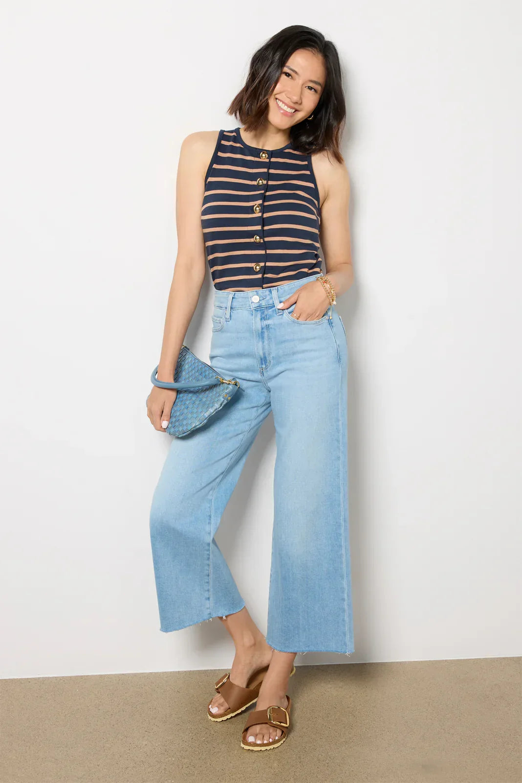 Petite Anessa w Raw Hem
