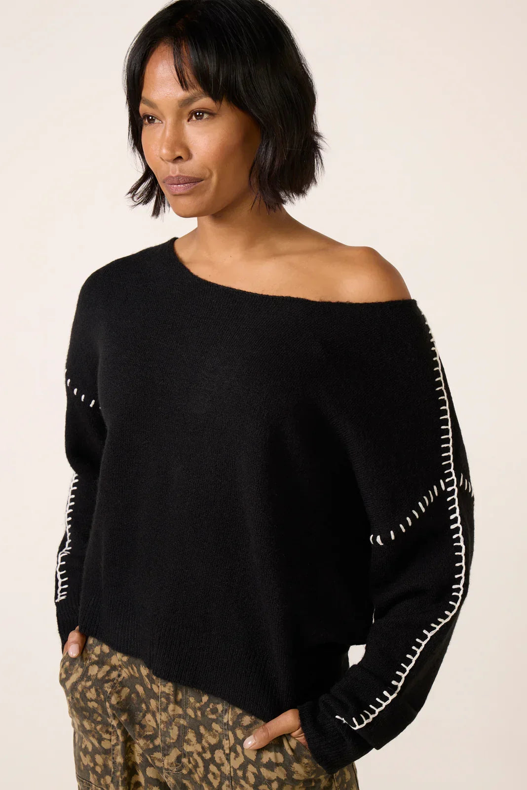 Jessie Whipsitch Off Shoulder Sweater