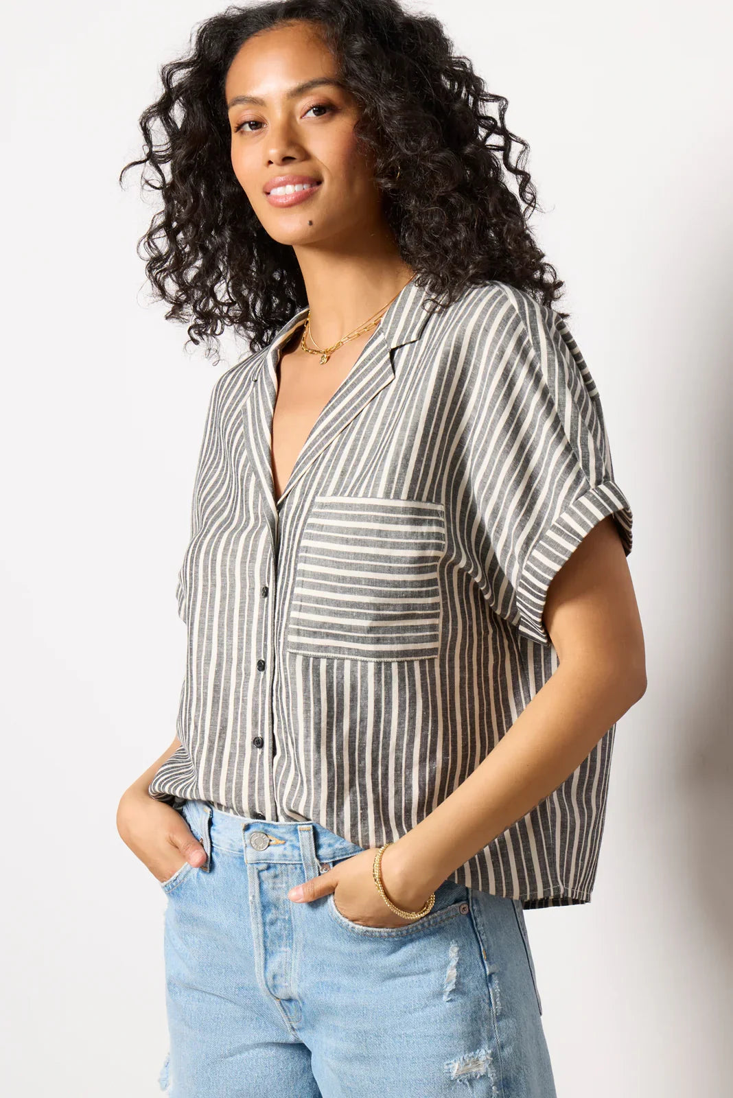 Sophia Linen Resort Shirt