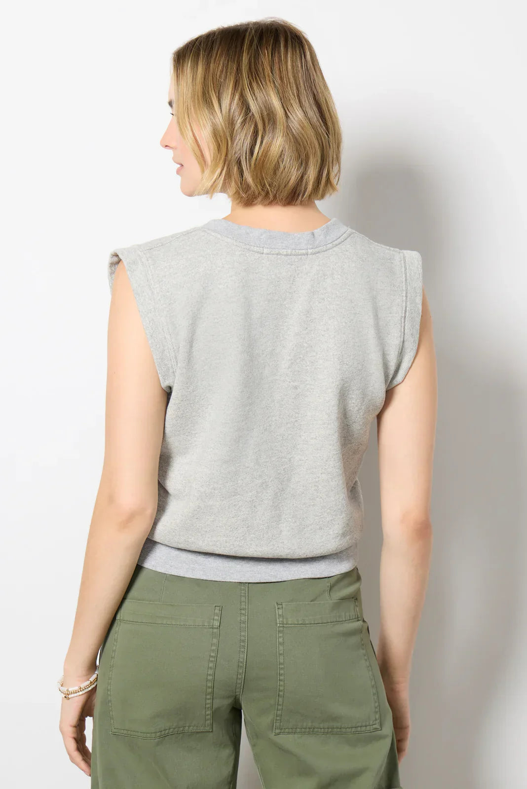 Sloane French Terry Split Neck Top
