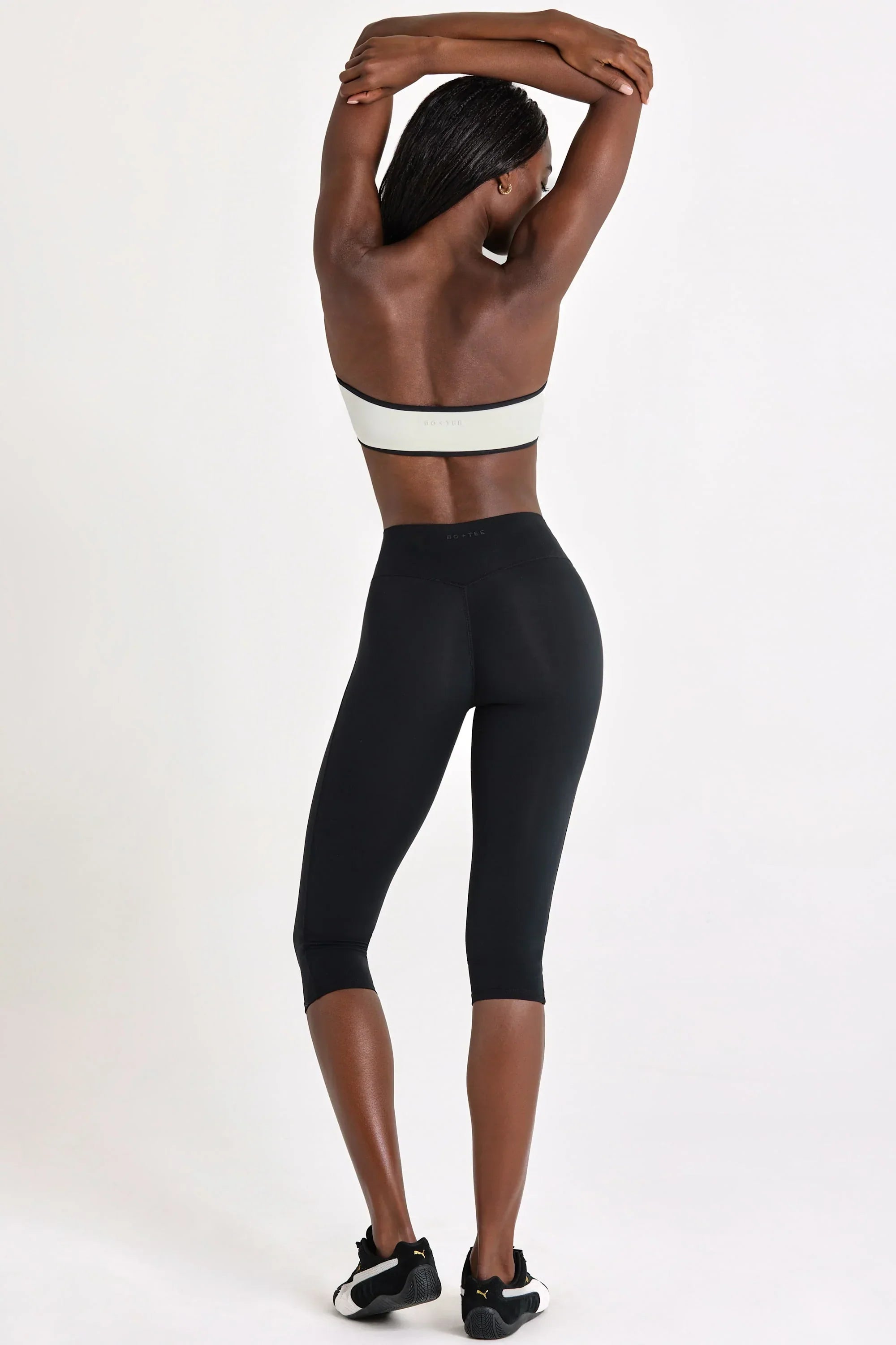 Soft Active Capri Leggings in Black