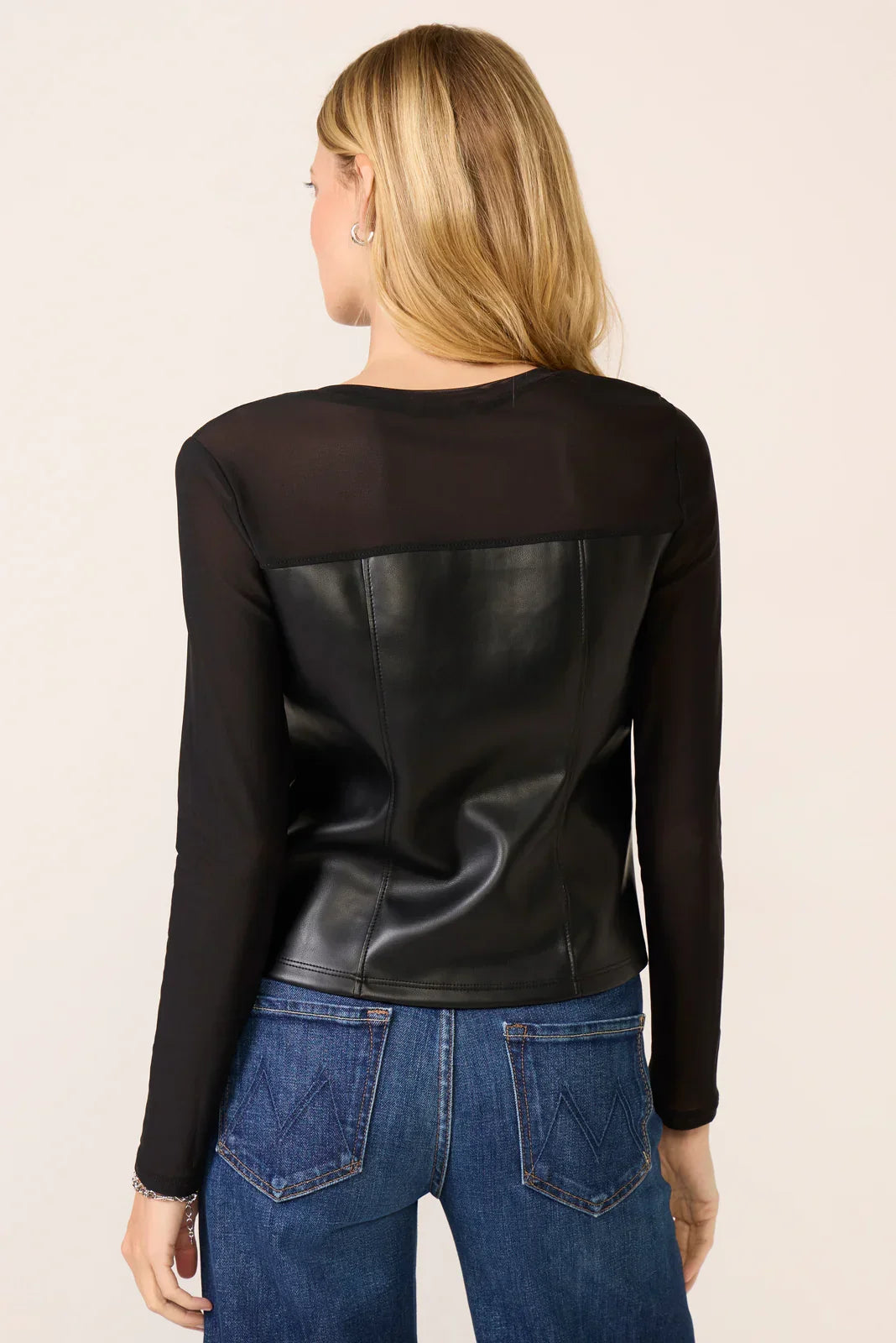 Faux Leather Corset Top