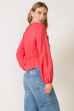 Ariana Tie Front Blouse