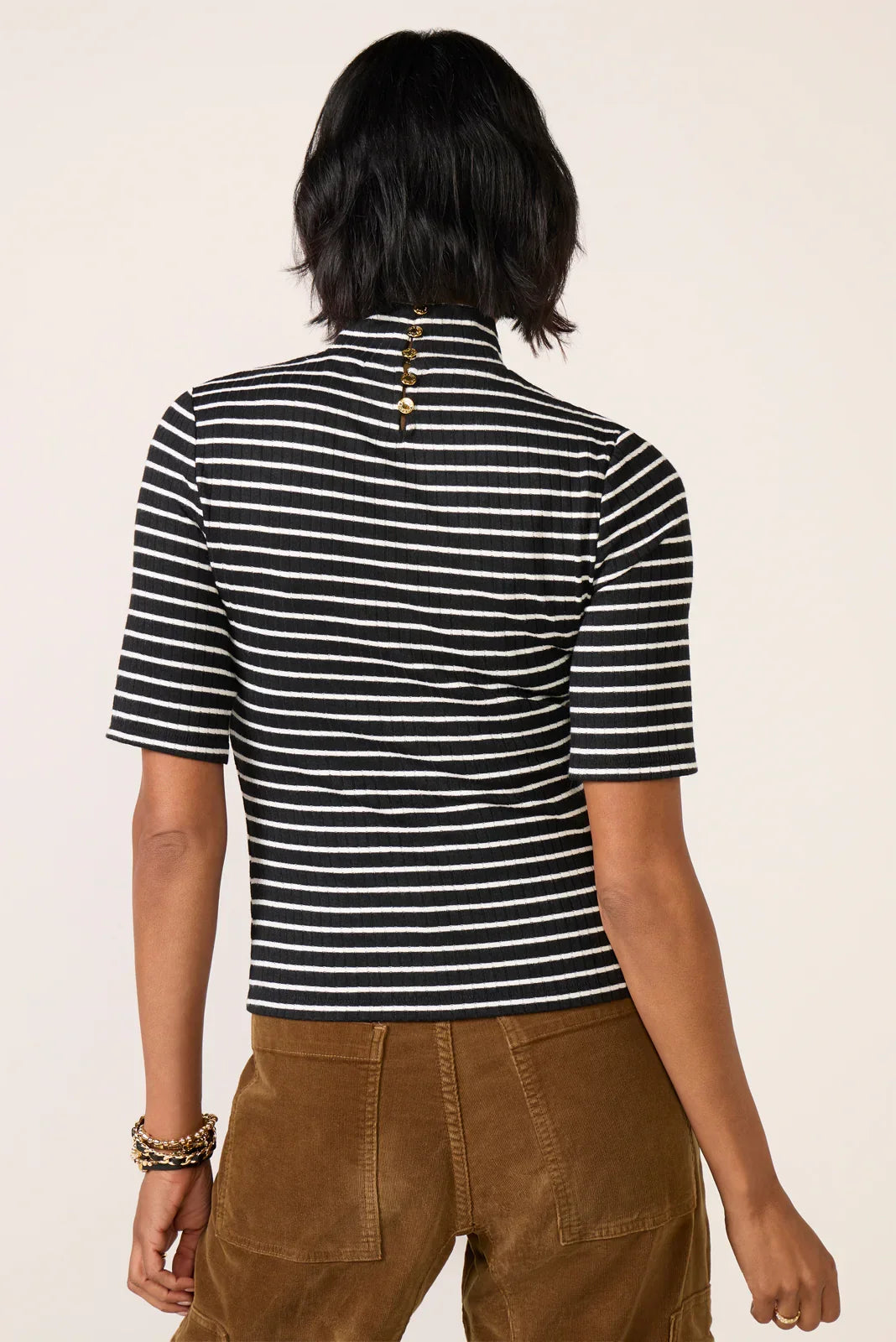 The Rib Knit Stripe Tee