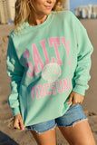 Salty Vibes Only Mint Graphic Sweatshirt