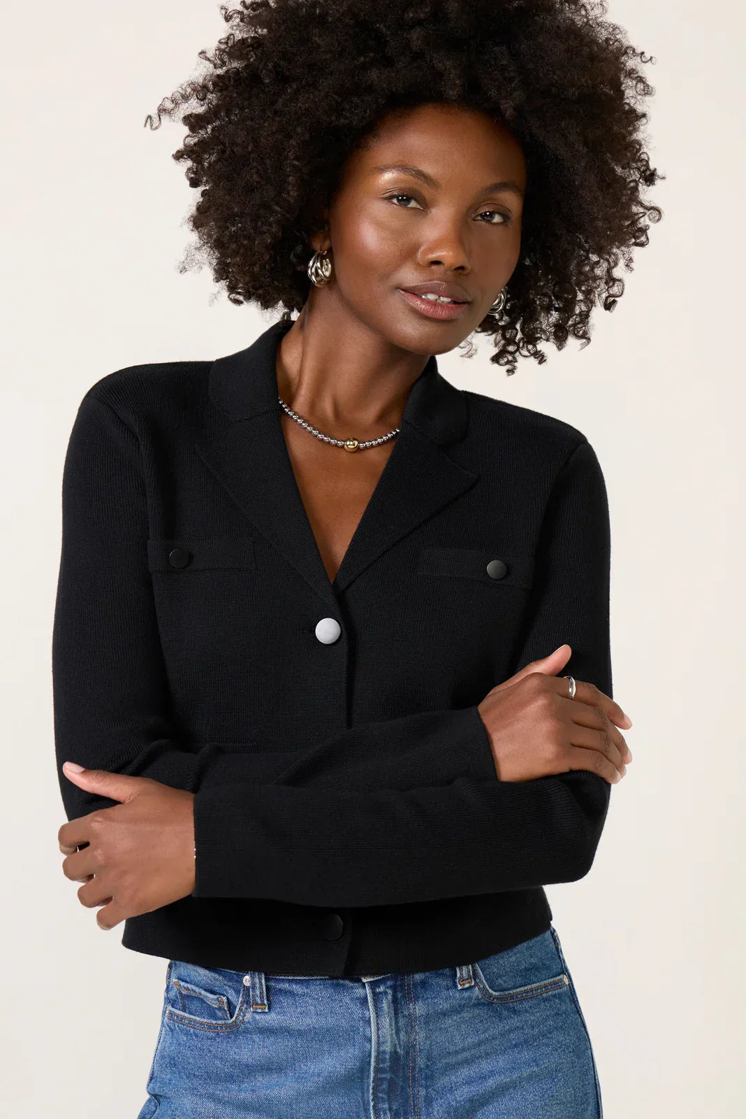 Andie Two Button Knit Jacket