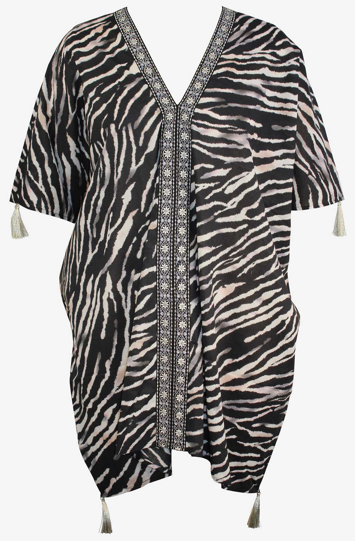 Caftan Cover Up in Tigre Sombre