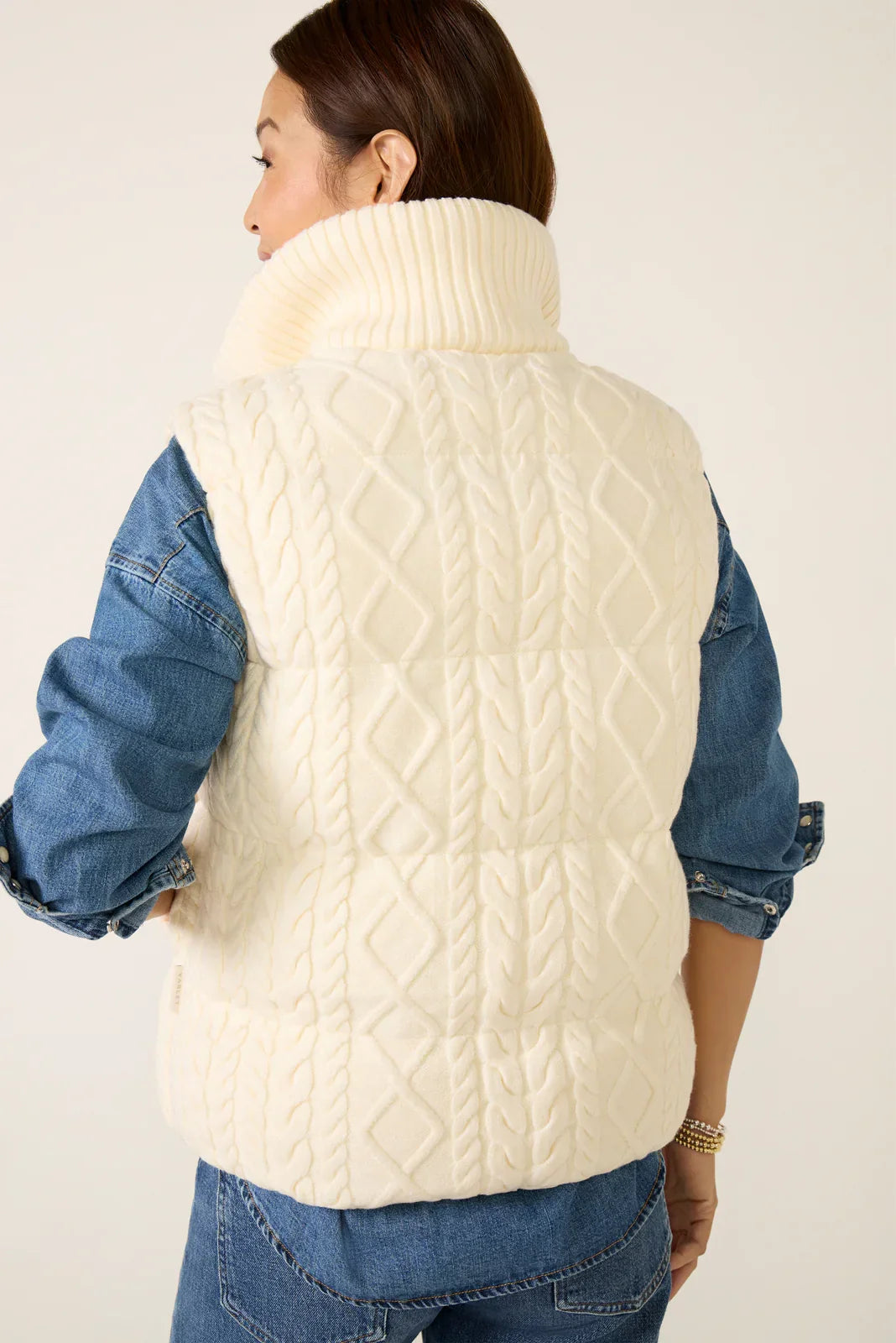 Irina Cable Knit Gilet