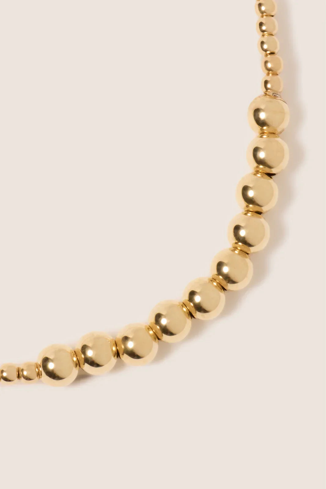 Classic Gold Beaded Bliss 2mm Bead Bracelet