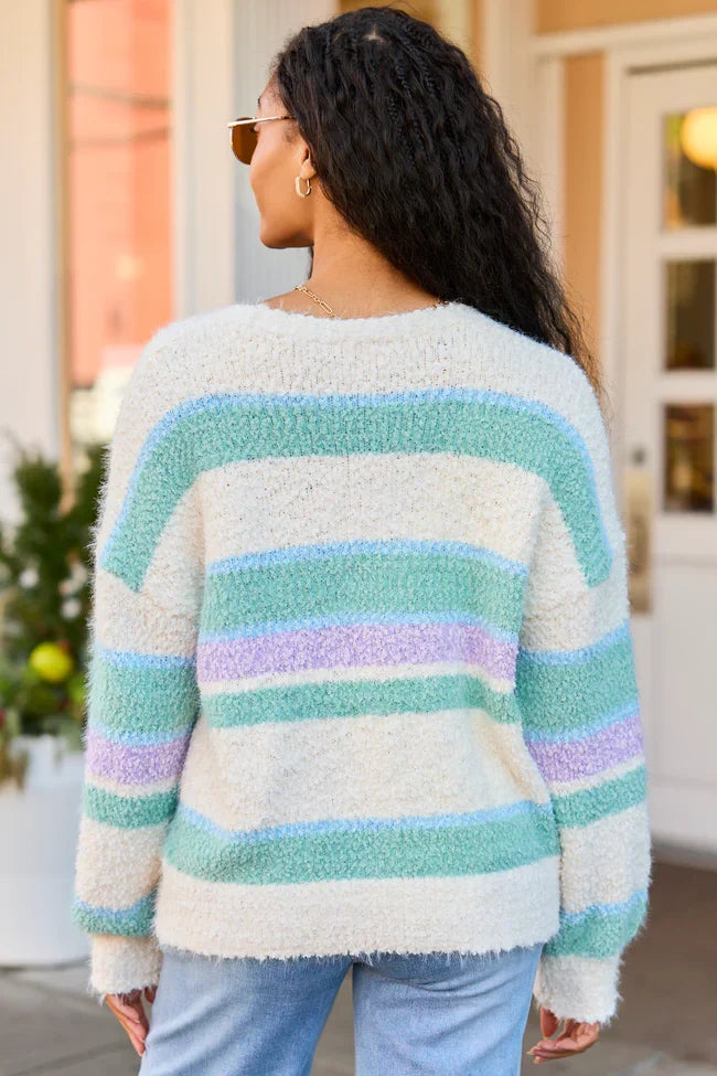 Izzy Pastel Striped Cardigan