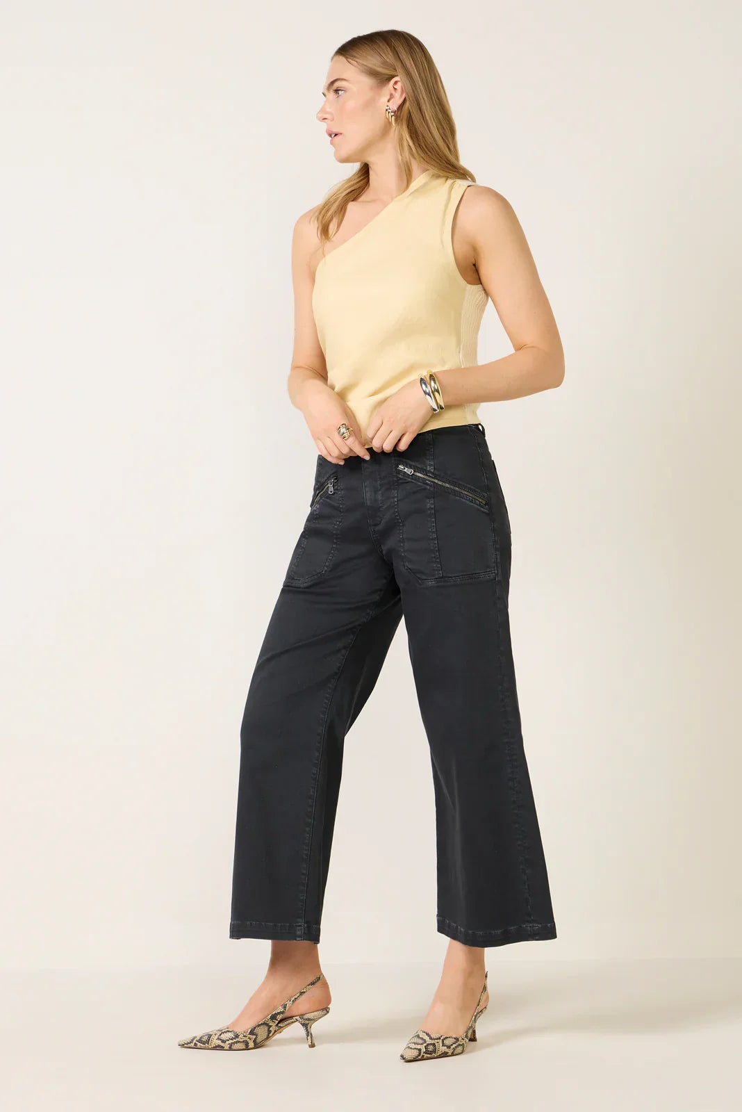 Claire Faux Leather Top