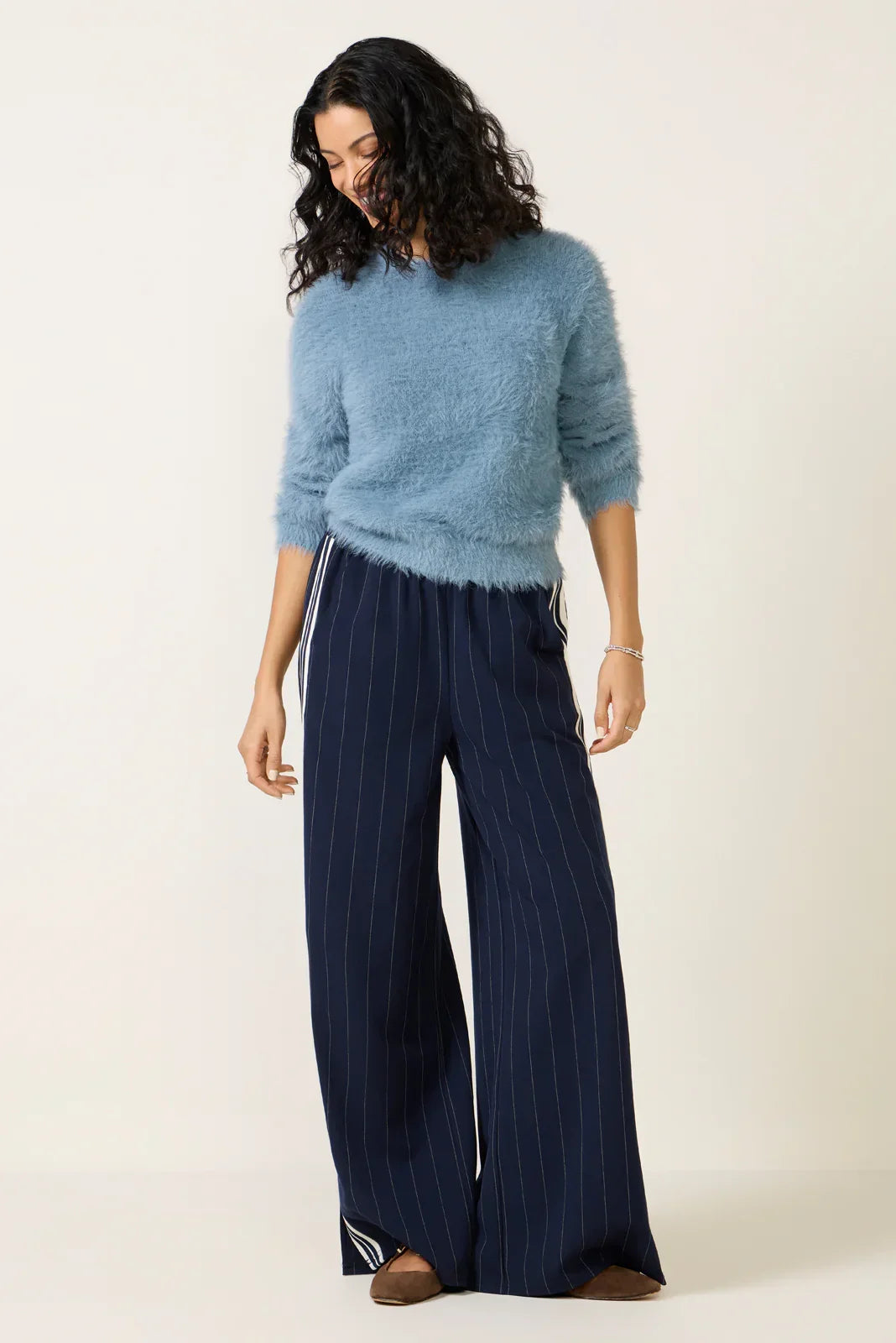Penny Fuzzy Crew Sweater