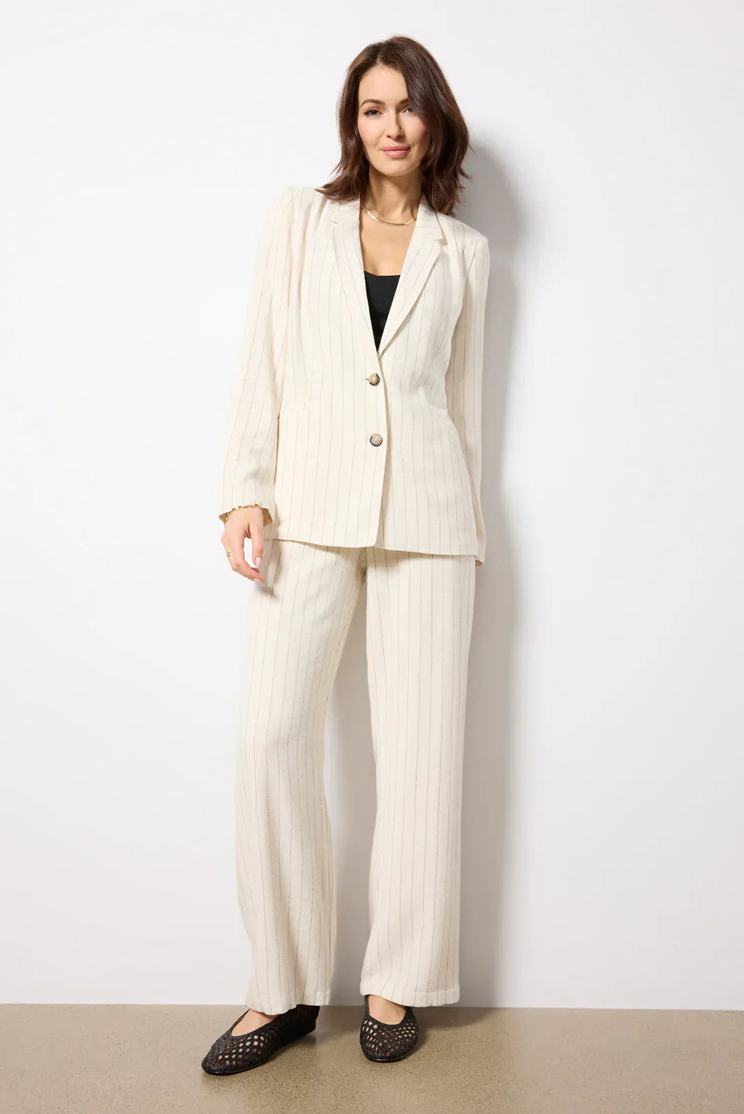 Livingston Pinstripe Blazer