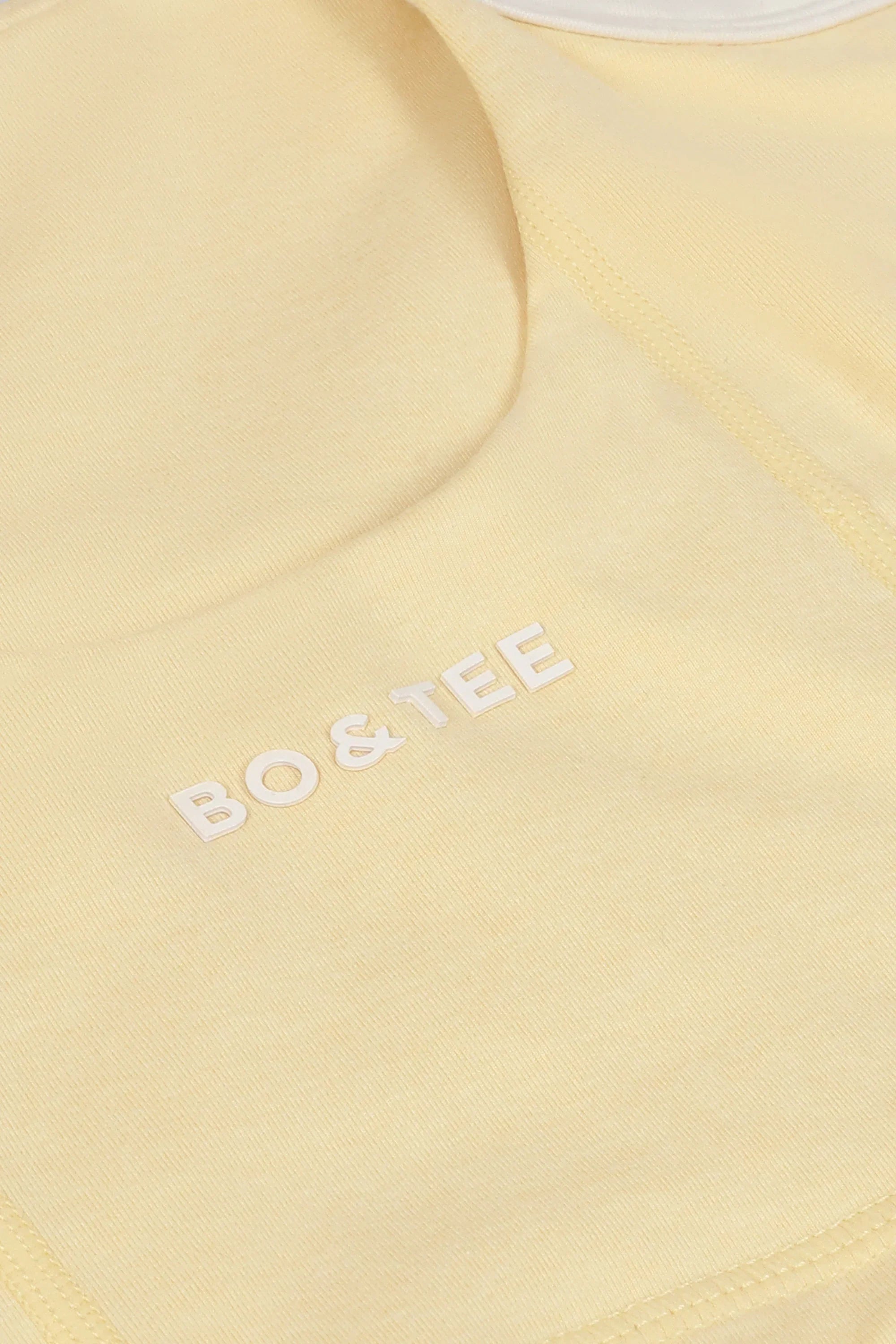 Cropped Tank Top in Lemon Marl