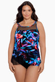 Plus Size Mirage Tankini Top in Fuego Floral